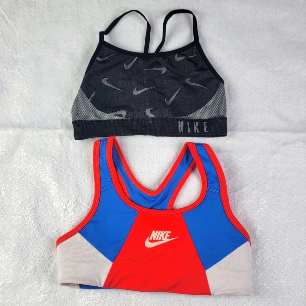 Nike Dri-Fit Youth Sports Bra Size Small Lot Of Two (2)